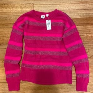 Size 8 bright pink Gap girls sweater